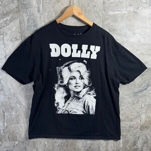 Dolly Parton Country Singer Concert Official Black XL Graphic T-Shirt Tee Sz XL